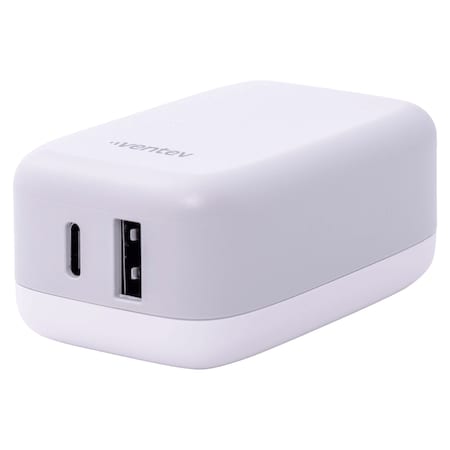 Ventev 27w Ultrafast Usb C And Usb A Universal Wall Charger, Gray WC27-HDBX266746
